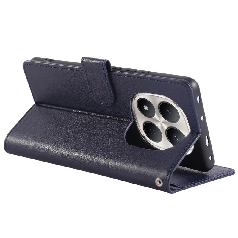Шкіряний чохол-книжка Essential Case для Xiaomi Redmi Note 15 Pro 5G – Синій / Navy Blue. Фото 3 з 5