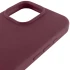 Чохол з закритим низом Silicone Case на Apple iPhone 16 Pro – Бордовий / Plum. Фото 11 з 12