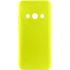 Цветной силиконовый чехол GETMAN с закрытой камерой на Xiaomi Redmi A3 – Желтый / Flash. Фото 1 из 2