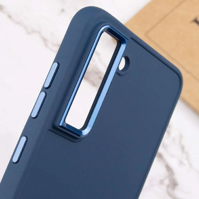 TPU чохол Bonbon з металевими кнопками на Samsung Galaxy S23 – Синій / Cosmos blue. Фото 5 з 5