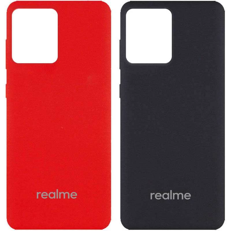 Чехол Silicone Case с закрытым низом и защитой камеры для Realme C30 фото 1 из 2