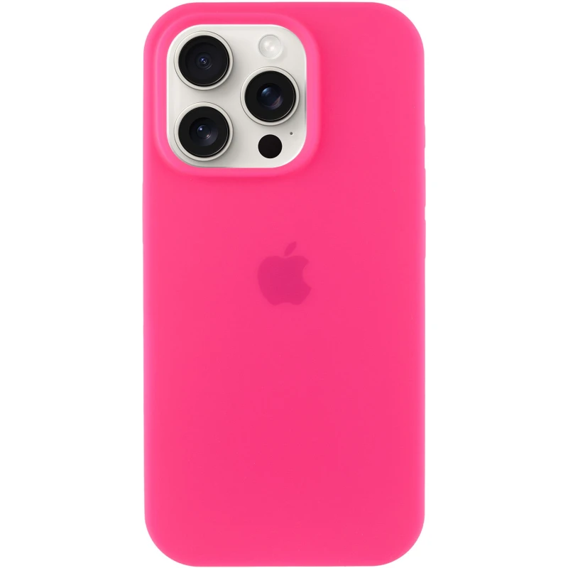 Чохол Silicone Case з закритим низом на Apple iPhone 17 (6.3") – Рожевий / Barbie pink. Фото 1 з 1