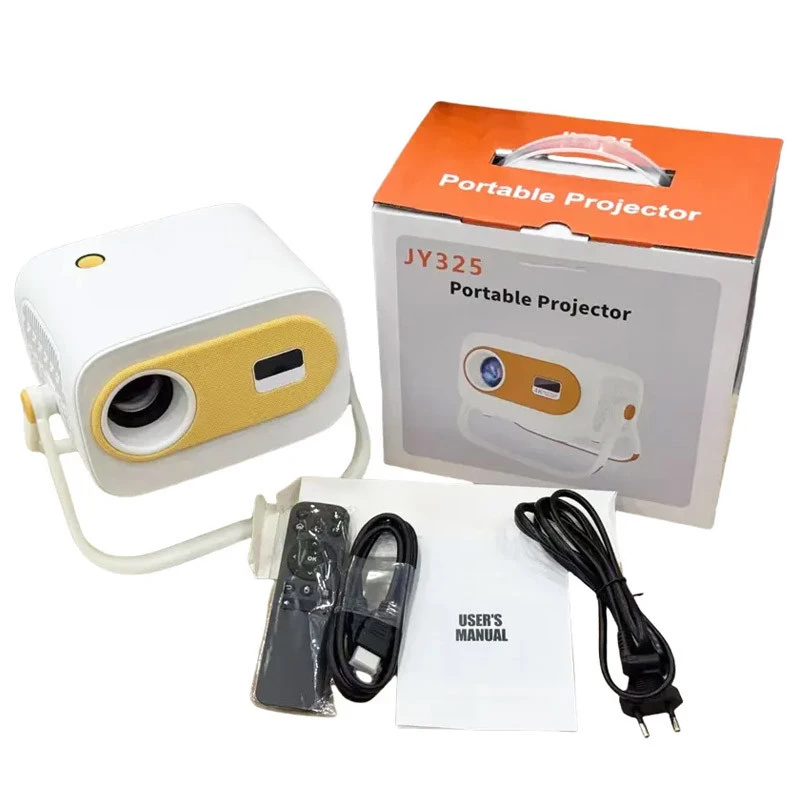 Проектор 4k Android JY325 – White / Orange. Фото 6 з 6