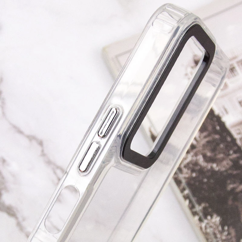 Цветной чехол TPU+PC на Xiaomi Redmi 12 – Clear. Фото 5 из 6