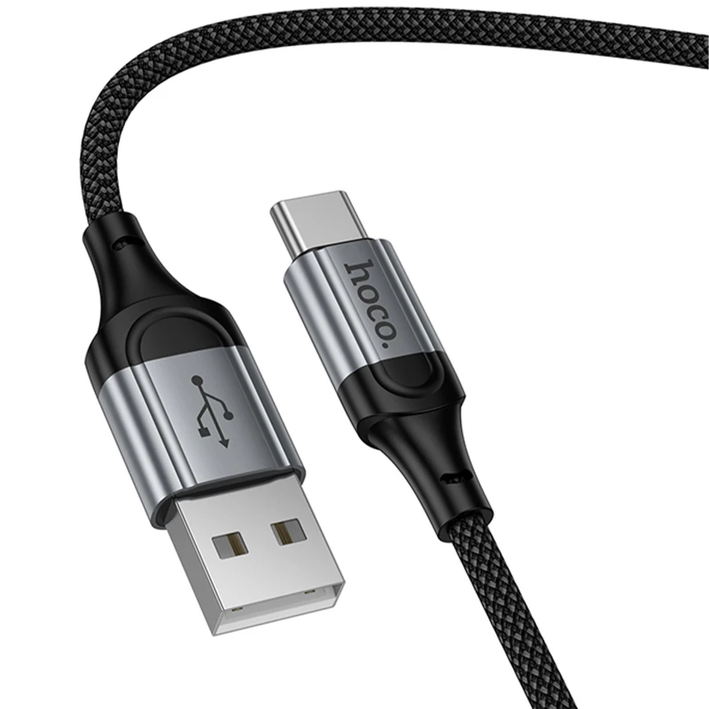 Дата кабель Hoco X121 Nuevo USB to Type-C 3A (1.5m) – Black. Фото 6 з 7
