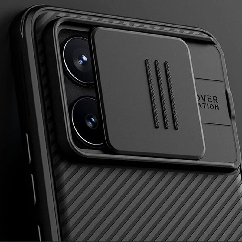 Карбоновая накладка Nillkin Pro со шторкой для камеры для Xiaomi Redmi K70 / K70 Pro – Black. Фото 8 из 8