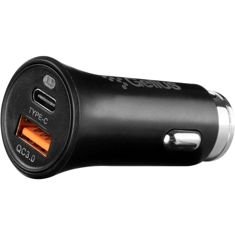 АЗП Gelius Pro Twix GP-CC006 USB+Type-C (QC/PD18W) – Чорний. Фото 2 з 5