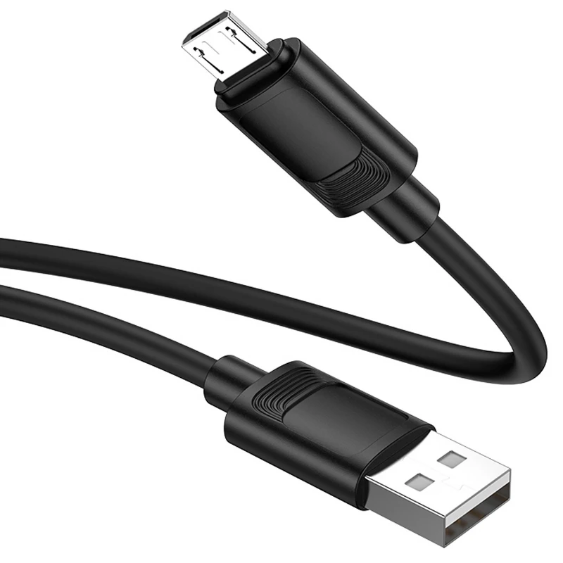 Дата кабель Hoco X122 Benefit USB to MicroUSB 2.4A (1m) – Black. Фото 3 з 4