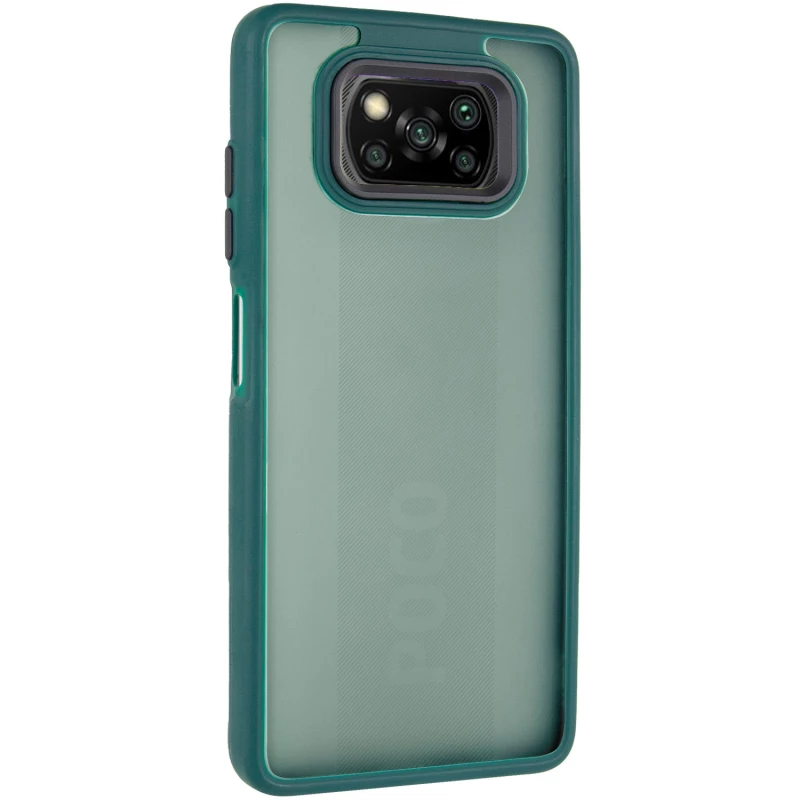Чохол TPU+PC Lyon Frosted на Xiaomi Poco X3 NFC / Poco X3 Pro – Green. Фото 2 з 11