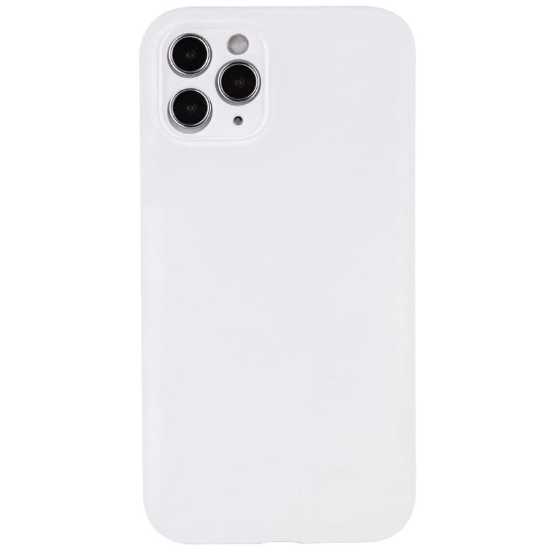 Чехол с защитой камеры Silicone Case для Apple iPhone 12 Pro (6.1") – Белый / White. Фото 1 из 2