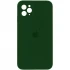 Чохол Silicone Case Square з захистом камери на Apple iPhone 11 Pro Max (6.5") – Зелений / Army green. Фото 1 з 1