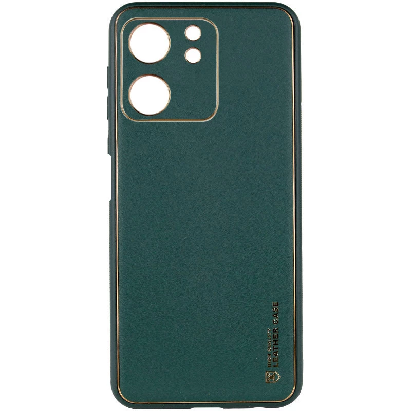 

Кожаный чехол Xshield для Xiaomi Redmi 13C (Зеленый / Army green), Зелений / army green