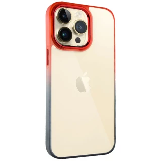 Силіконовий чохол фреш на Apple iPhone 14 Pro Max (6.7") — Чорний / Червоний