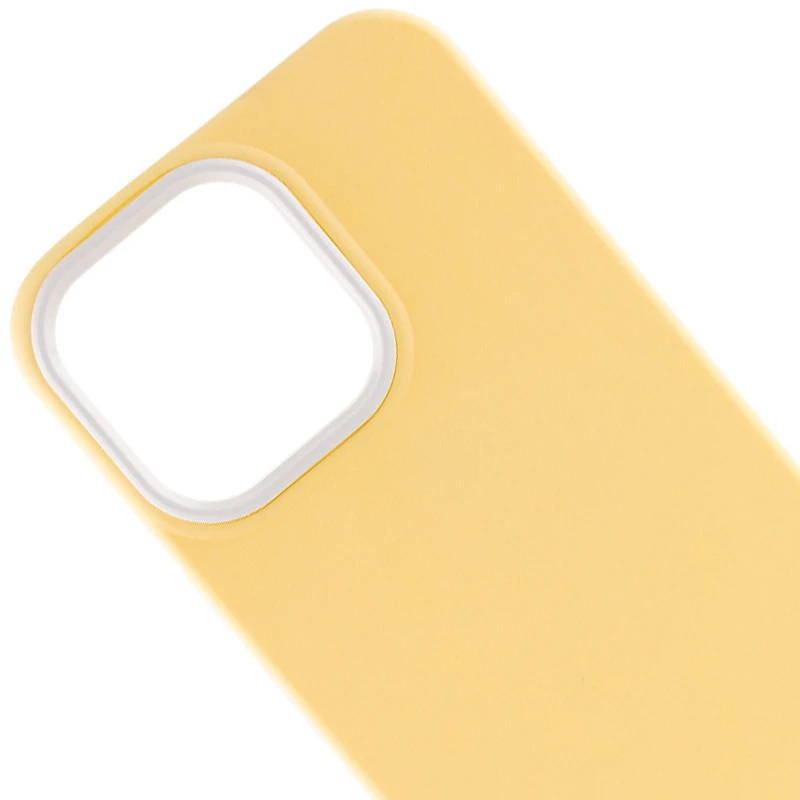 Двухцветный чехол Bichromatic для Apple iPhone 13 Pro (6.1") – Creamy-yellow / White. Фото 2 из 5