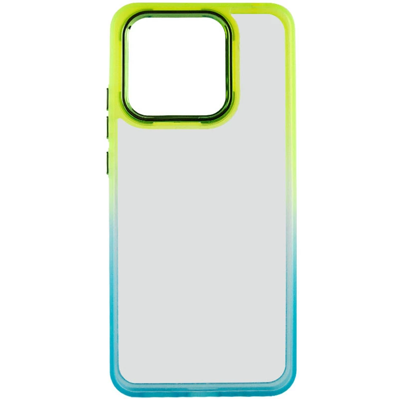 Силіконовий чохол фреш на Xiaomi Redmi 13C – Бірюзовий / Лимонный. Фото 4 з 9