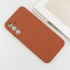Чохол Silicone Case Lakshmi Plus з закритою камерою на Samsung Galaxy A35 – Коричневий / Brown. Фото 4 з 6