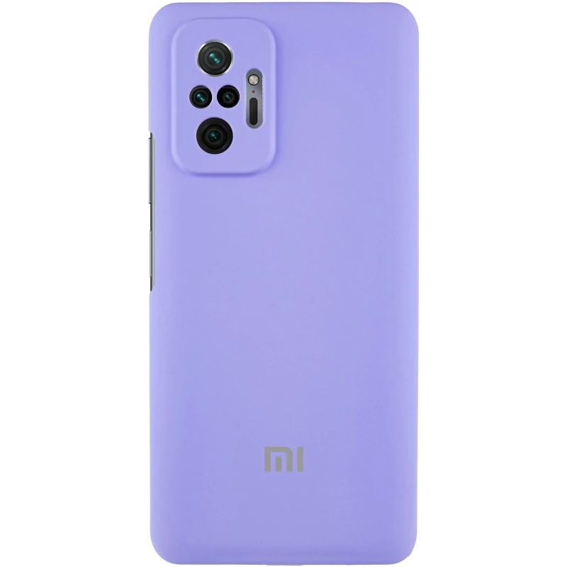 Чехол Silicone Case Lakshmi Premium L с закрытой камерой для Xiaomi Redmi Note 10 Pro Max – Сиреневый / Dasheen. Фото 1 из 4