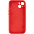 Чехол с защитой камеры Silicone Case для Apple iPhone 14 (6.1") – Красный / Red. Фото 2 из 3