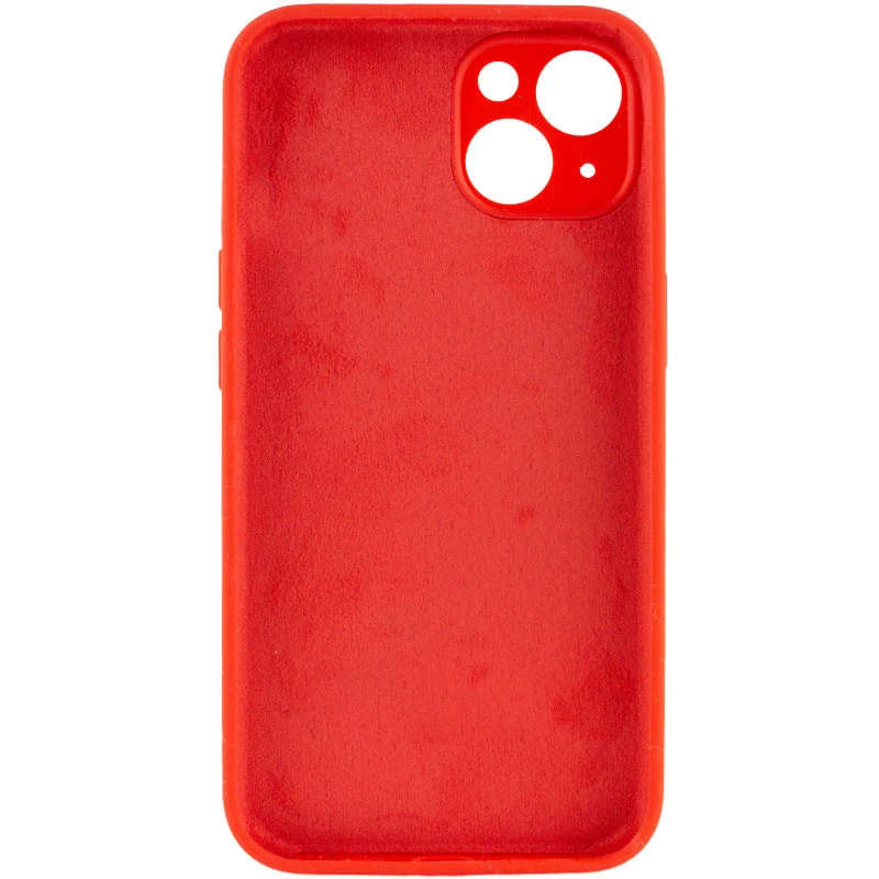 Чехол с защитой камеры Silicone Case для Apple iPhone 15 Plus (6.7") – Красный / Red. Фото 2 из 3