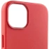 Кожаный чехол Leather Case с MagSafe для Apple iPhone 14 (6.1") – Crimson. Фото 5 из 9