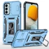 Ударопрочный чехол Square Ring c шторкой на камеру для Samsung Galaxy M13 4G – Голубой / Light Blue. Фото 2 Ударопрочный чехол Square Ring c шторкой на камеру для Samsung Galaxy M13 4G – Голубой / Light Blue. Фото 2 из 5