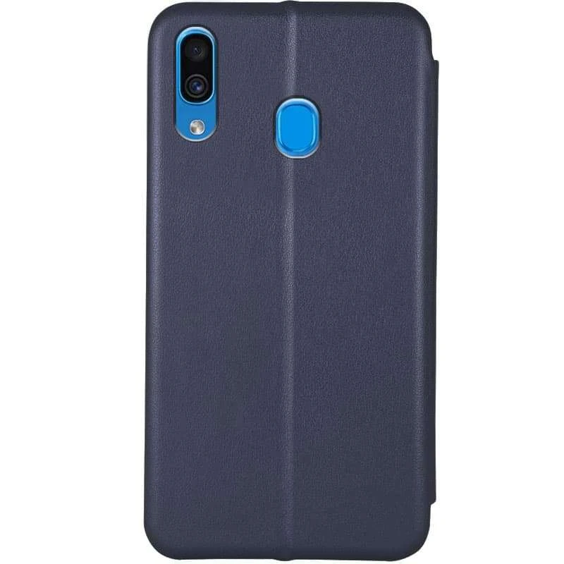 Чохол-книжка класичний на Samsung Galaxy A20 / A30 – Темно-синій. Фото 2 з 3