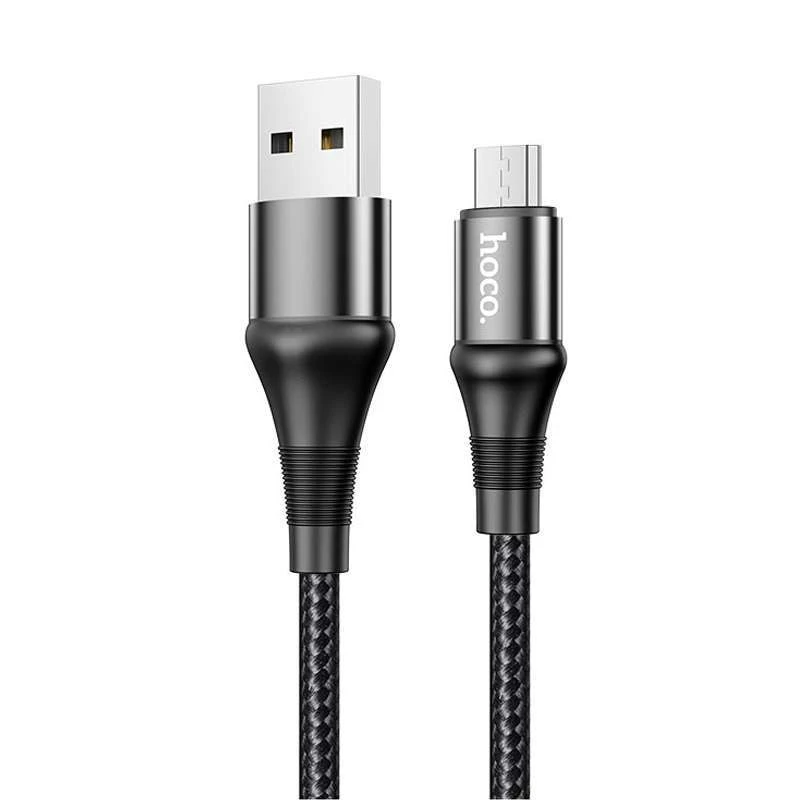 

Дата кабель Hoco X50 "Excellent" USB to MicroUSB (1m) (Черный), Чорний