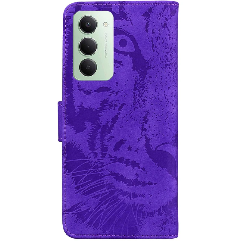 Шкіряний чохол-книжка Tiger для Xiaomi Redmi 15 (EU) – Purple. Фото 3 з 7