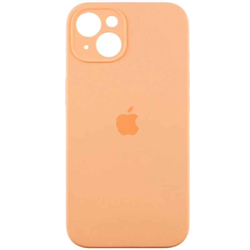 Чехол Silicone Case с защитой камеры для Apple iPhone 13 (6.1") – Оранжевый / Cantaloupe. Фото 2 из 10