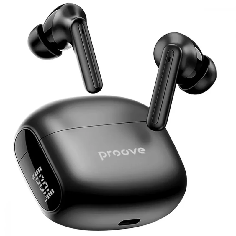 Бездротові TWS навушники Proove Tempo with ANC (APP) – Black. Фото 2 з 4