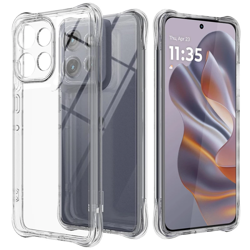 Ультратонкий силіконовий чохол GETMAN з критими бортами та камерою для Motorola Moto G15 4G фото 1 з 1