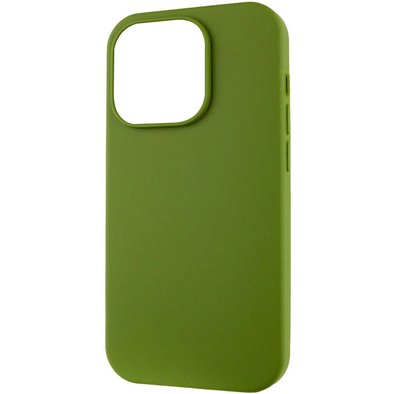 Чохол з закритим низом Silicone Case на Apple iPhone 13 Pro Max (6.7") – Зелений / Dark Olive. Фото 8 з 9