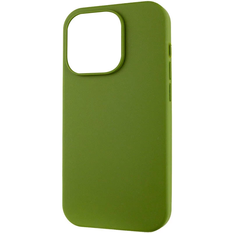 Чохол з закритим низом Silicone Case на Apple iPhone 14 Pro (6.1") – Зелений / Dark Olive. Фото 7 з 8