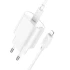 МЗП Hoco C109A Fighter PD20W+QC3.0 (1USB-A/1C) + кабель Type-C to Lightning – White. Фото 5 з 6