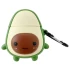Силиконовый футляр Smile Fruits series для наушников AirPods 1/2 + карабин – Avocado kid. Фото 1 из 5