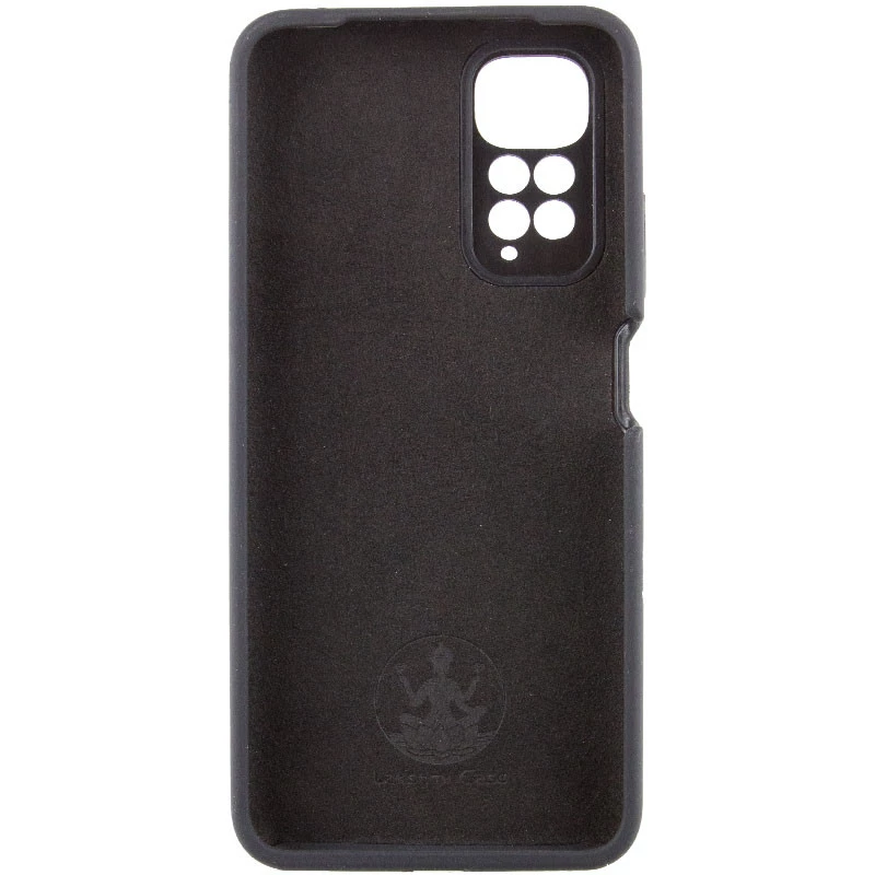 Чохол Silicone Case Lakshmi Premium з закритою камерою на Xiaomi Redmi Note 11 (Global) / Note 11S – Чорний / Black. Фото 5 з 11