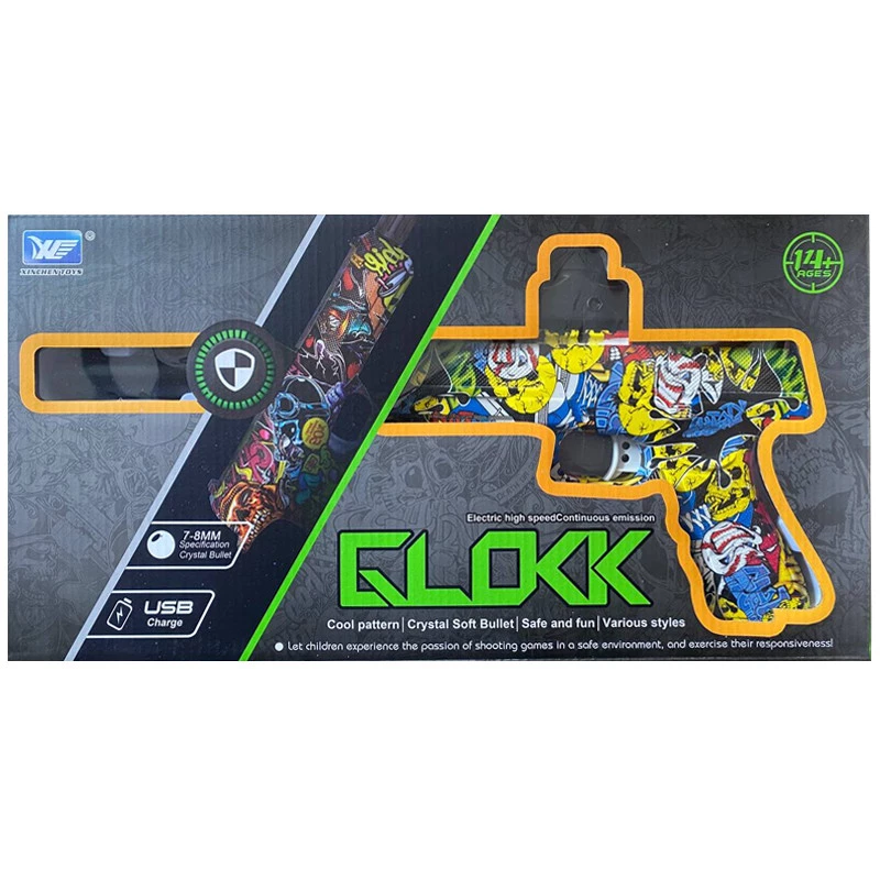 Пістолет на гідрогелевих кульках (орбізах) Glokk – Colorful. Фото 4 з 4