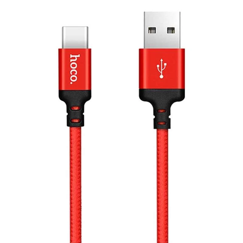 

Дата кабель Hoco X14 Times Speed USB to Type-C (2m) (Красный), Червоний