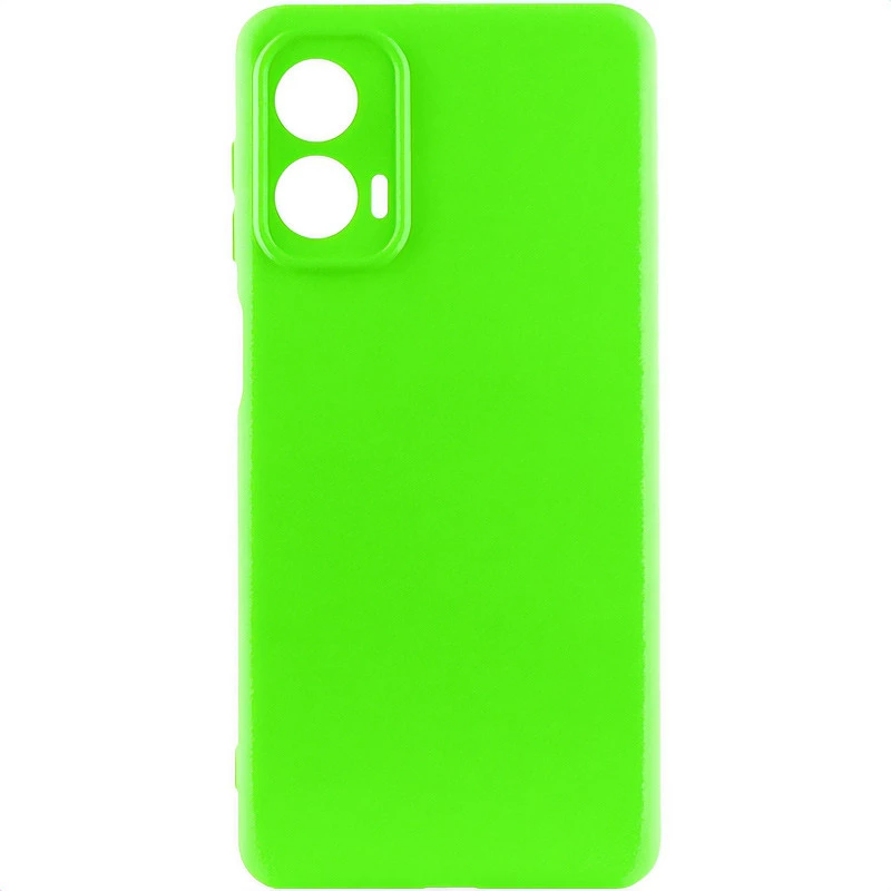 

Чехол Silicone Case Lakshmi Plus с закрытой камерой для Motorola Moto G24 (Салатовый / Neon Green), Салатовий / neon green