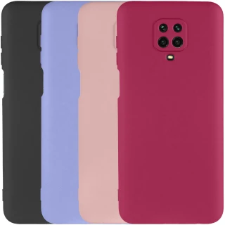 Кольоровий силіконовий чохол GETMAN із закритою камерою для Xiaomi Redmi Note 9s / Note 9 Pro / Note 9 Pro Max фото 1 з 3