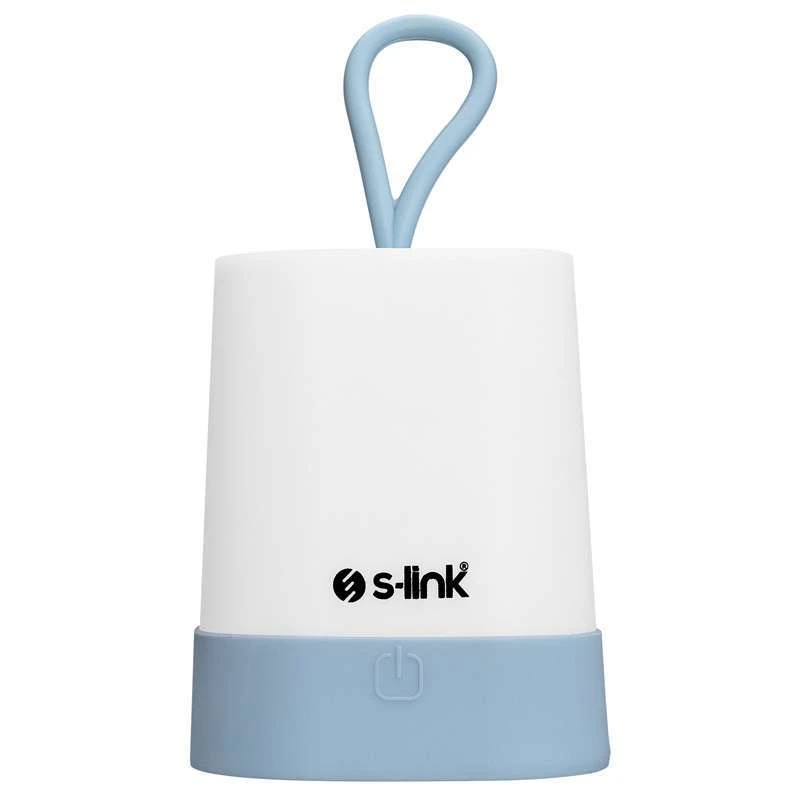 Ліхтар акумуляторний S-link SL-F141 1W Led 1200mAh Rechargeable Touch On/Off – Блакитний. Фото 2 з 5