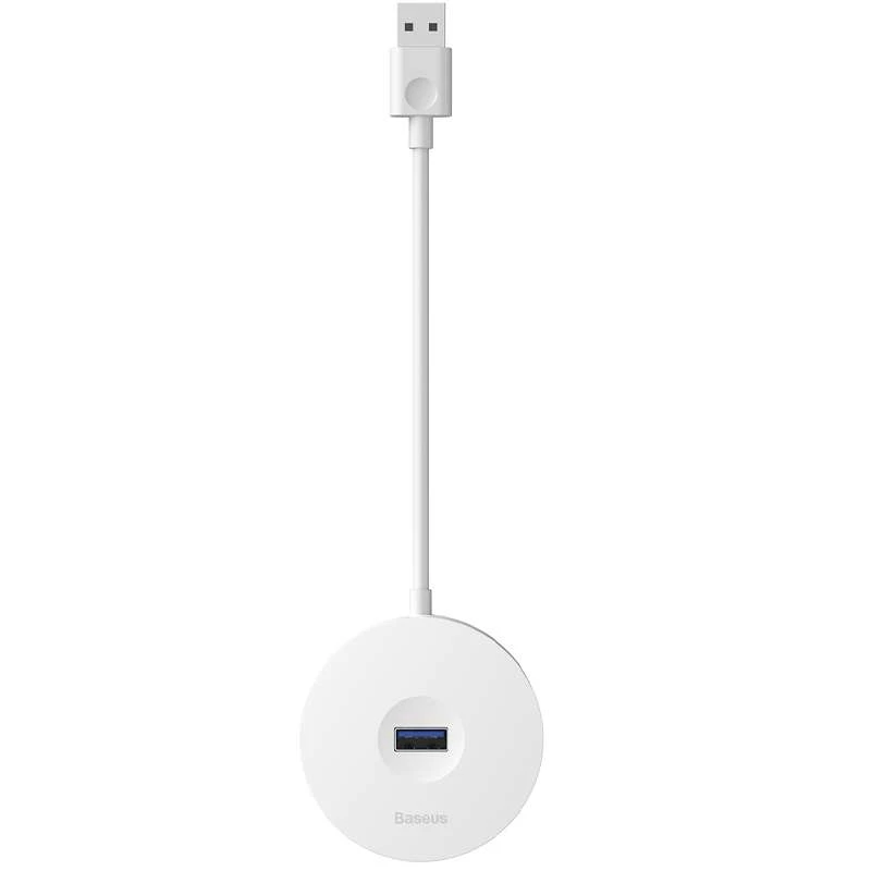 

Переходник HUB Baseus Round Box Type-C to USB 3.0 + 3USB 2.0 (Белый), Білий