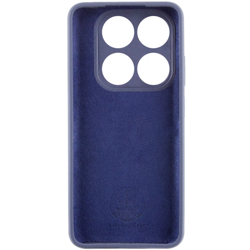 Чохол Silicone Case Lakshmi Premium з закритою камерою на Xiaomi 14T Pro – Темно-синій / Midnight blue. Фото 3 з 5