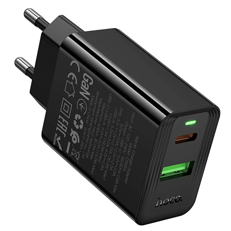 МЗП Hoco CS95A Leader PD30W+QC3.0 (1USB-A/1C) – Black. Фото 5 з 5