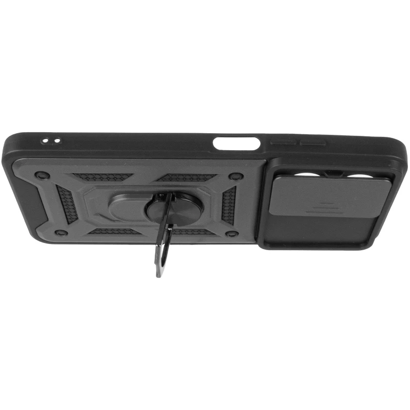 Удароміцний чохол Ummi Camshield Serge Ring (in box) для Xiaomi Poco C71 – Чорний. Фото 4 з 6
