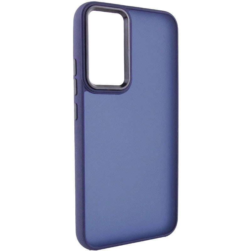 Чехол TPU+PC Lyon Frosted на Xiaomi Redmi Note 13 4G – Синий / Navy Blue. Фото 1 из 8