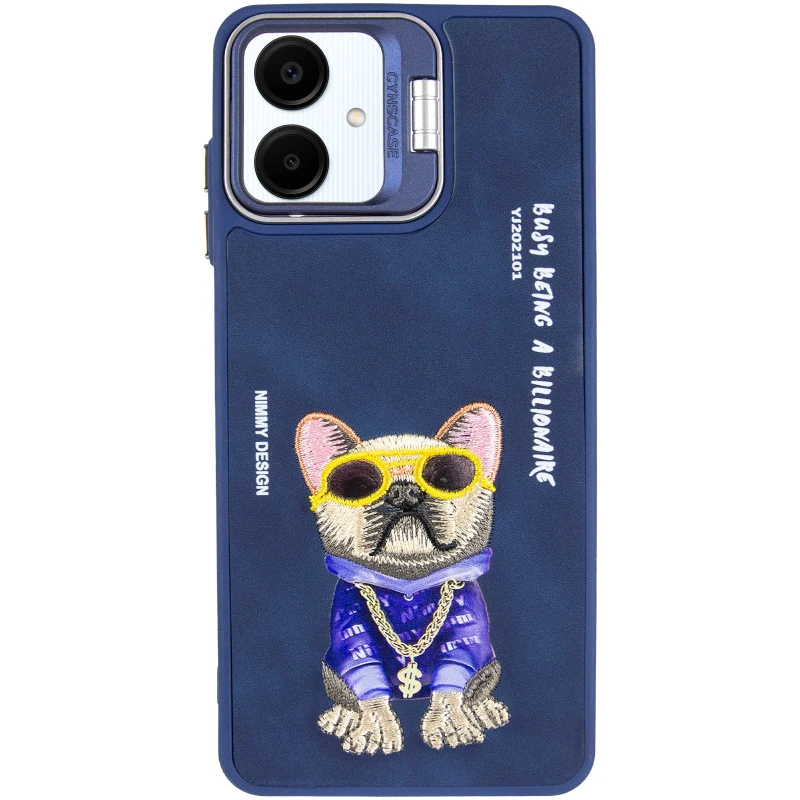 TPU+PC чохол з тваринами для Samsung Galaxy A06 – Blue Dog. Фото 9 з 17