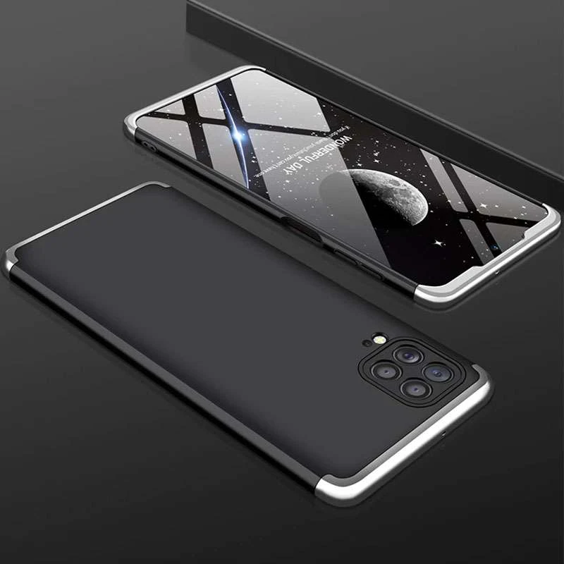 Чохол із захистом 360 градусів GKK на Samsung Galaxy M62 – Чорний / Срібний. Фото 2 з 2