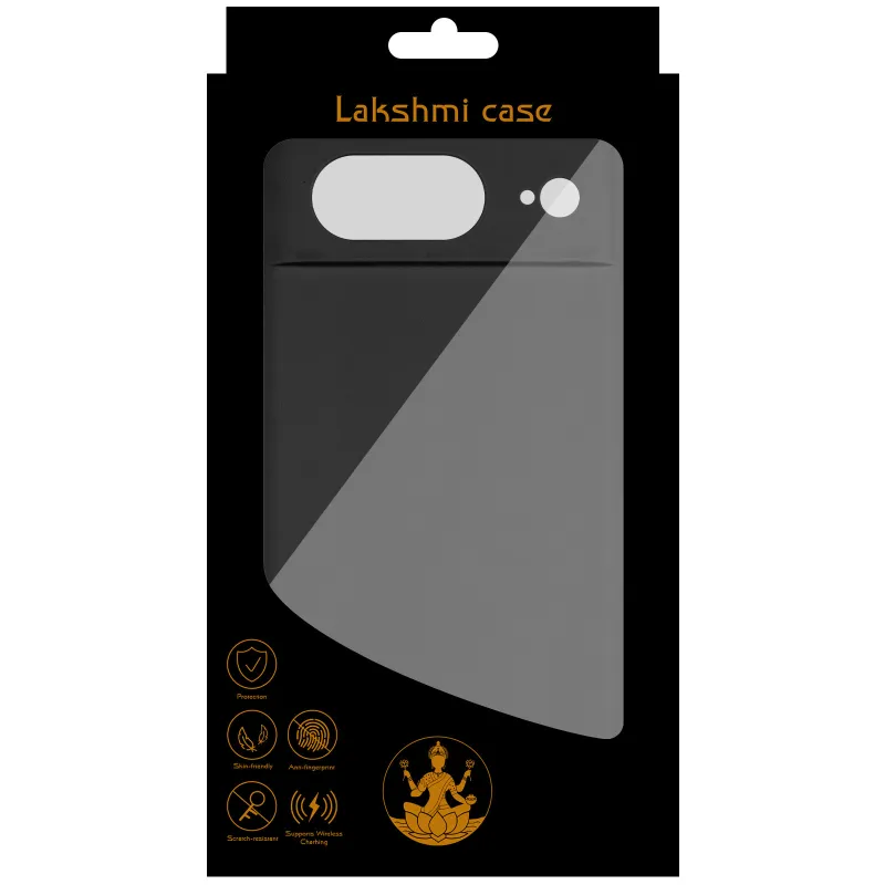 Чохол Silicone Case Lakshmi Premium із закритою камерою для Google Pixel 8a – Чорний / Black. Фото 6 з 9