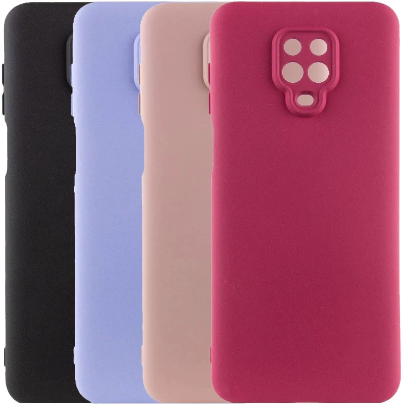 Цветной силиконовый чехол GETMAN с закрытой камерой на Xiaomi Redmi Note 9s / Note 9 Pro / Note 9 Pro Max фото 2 из 2